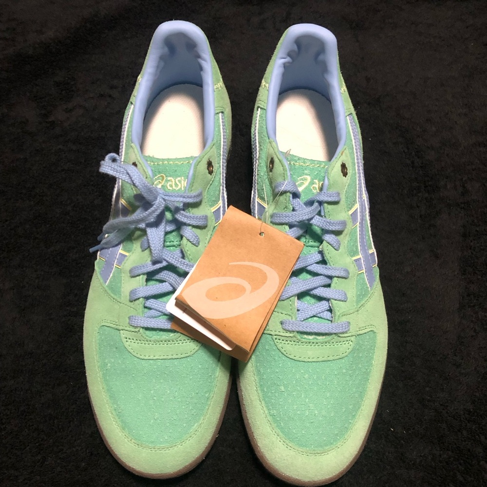 Asics Women Sportstyle Skyhand OG Shoes, Size 12, Peppermint Stone 1203A767-300